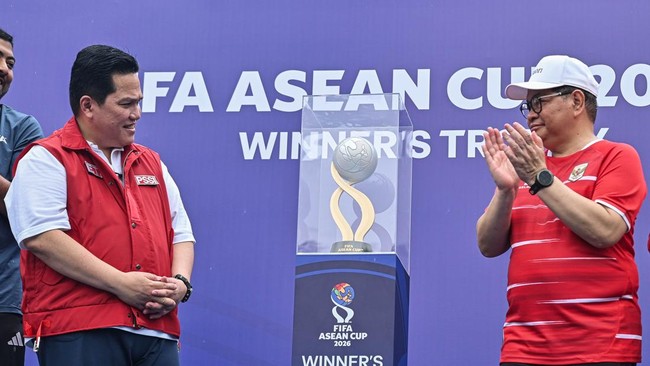 Chủ Tịch Liên Đoàn Bóng Đá Indonesia (Pssi) Erick Thohir Khẳng Định Một Trang Sử Mới Đã Được Mở Sau Khi Đội Tuyển Indonesia Đánh Bại Thái Lan Trên Chấm Luân Lưu Để Đăng Quang Fifa Asean Cup 2026. Ảnh: Antara