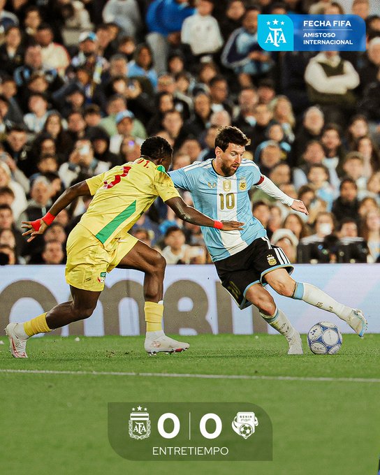 TRỰC TIẾP bóng đá Argentina vs Benin: Messi vẫn chưa thể ghi bàn (H1KT, 0-0) - Ảnh 3. TRỰC TIẾP bóng đá Argentina vs Benin: Messi vẫn chưa thể ghi bàn (H1KT, 0-0) - Ảnh 3.