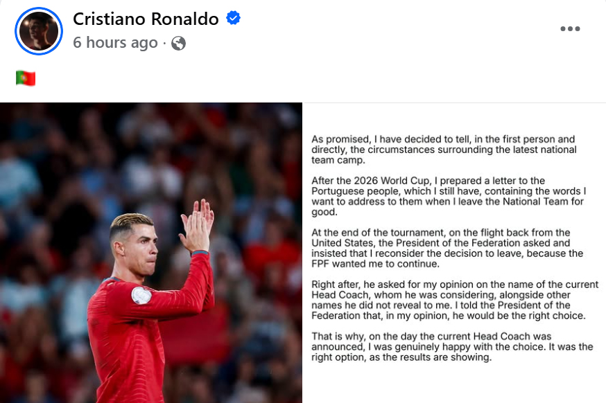 Ronaldo công bố bản ghi nhớ 8 điểm mà HLV Jorge Jesus sẽ phát biểu trước báo chí nhưng lại thất hứa - Ảnh 1. Ronaldo