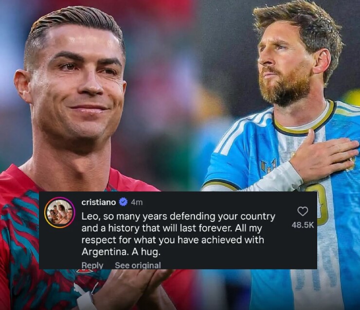 Ronaldo Tri Ân Messi, Thừa Nhận Một Điều Đặc Biệt - Ảnh 1.