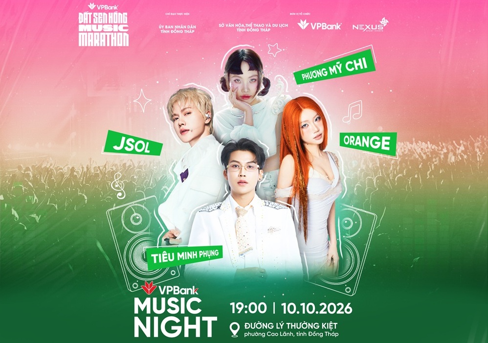 VPBank Đất Sen Hồng Music Marathon 2026 nối nhịp văn hóa và sức sống Đồng Tháp - Ảnh 3. VPBank Đất Sen Hồng Music Marathon 2026 nối nhịp văn hóa và sức sống Đồng Tháp - Ảnh 3.