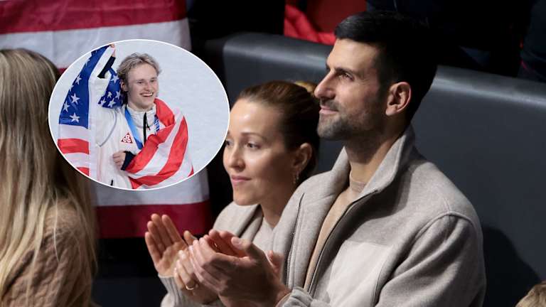 Vợ chồng Novak Djokovic có mặt ở Milan theo dõi VĐV trượt băng nghệ thuật Malinin thi đấu ở Olympic mùa Đông 2026