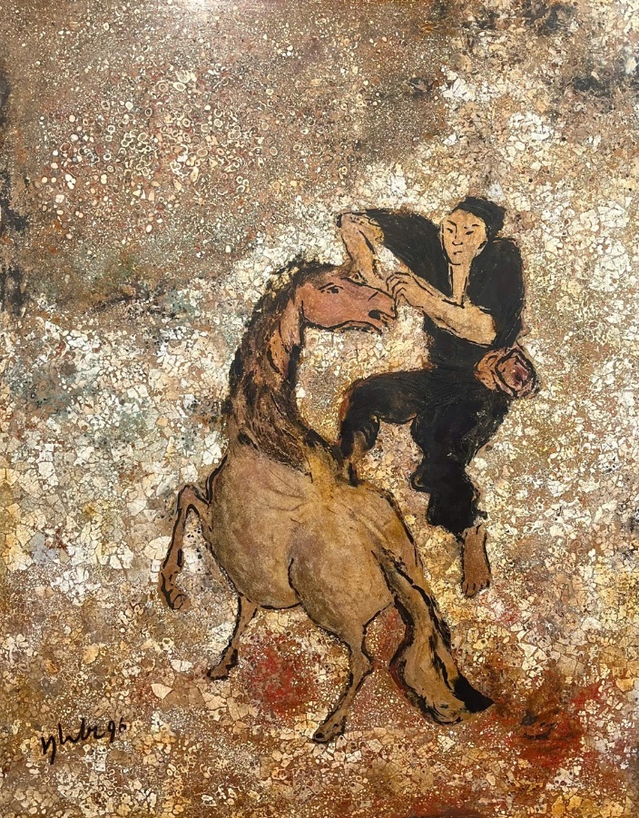 Ngựa nơi biên cương trong tranh họa sĩ Đỗ Đức - Ảnh 3.