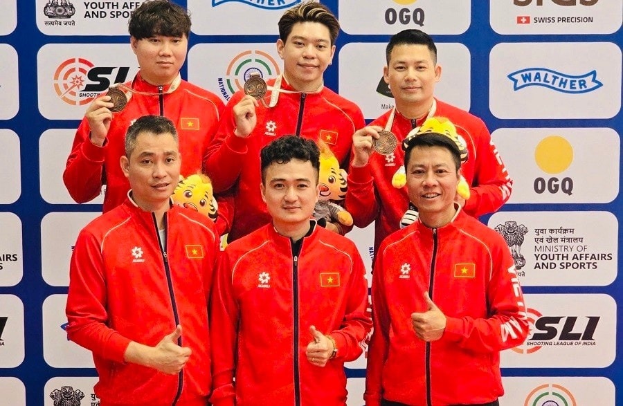 Đội tuyển bắn súng Việt Nam giành thêm huy chương trong ngày thi đấu cuối tại Giải vô địch châu Á 2026 - Ảnh 1.