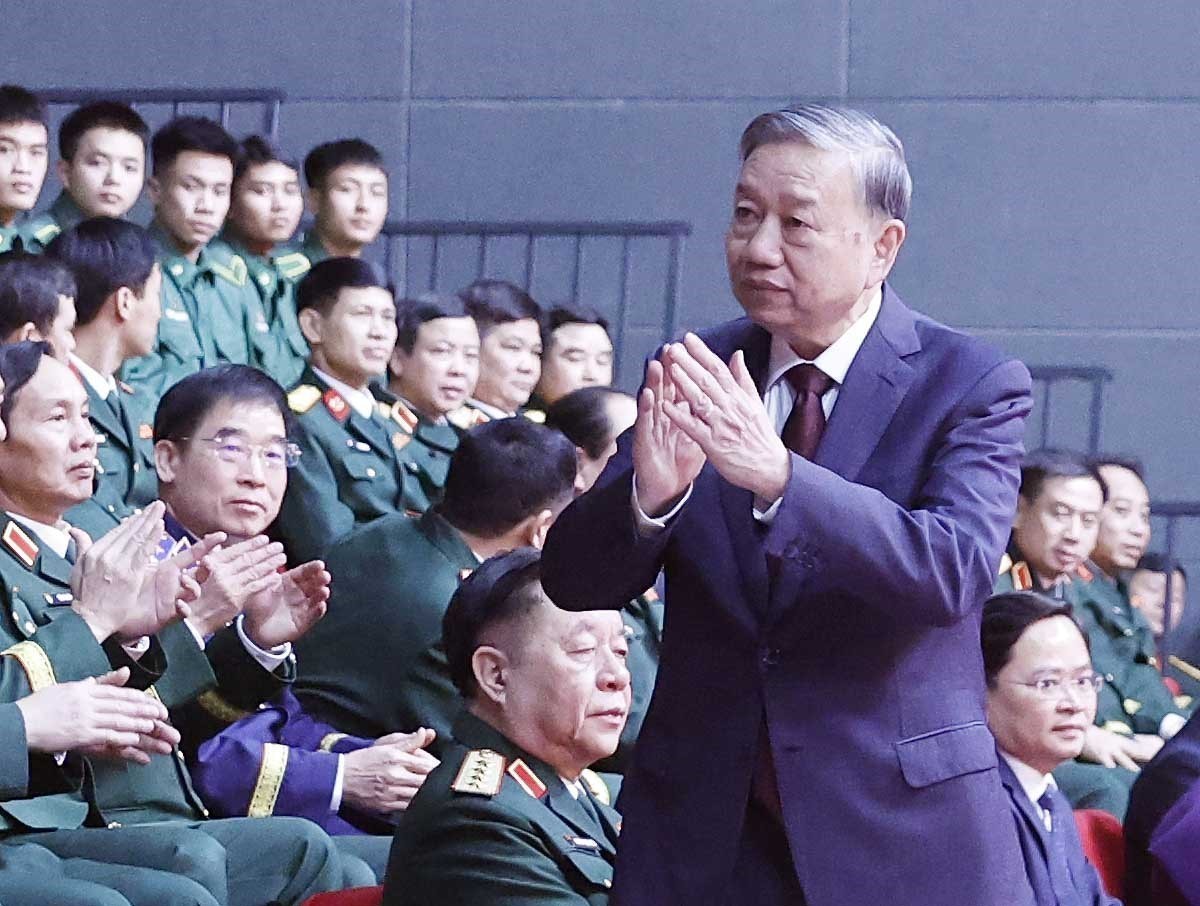 Tổng Bí thư Tô Lâm dự tổng kết, trao giải cuộc thi “Vững bước dưới cờ Đảng” - Ảnh 2.