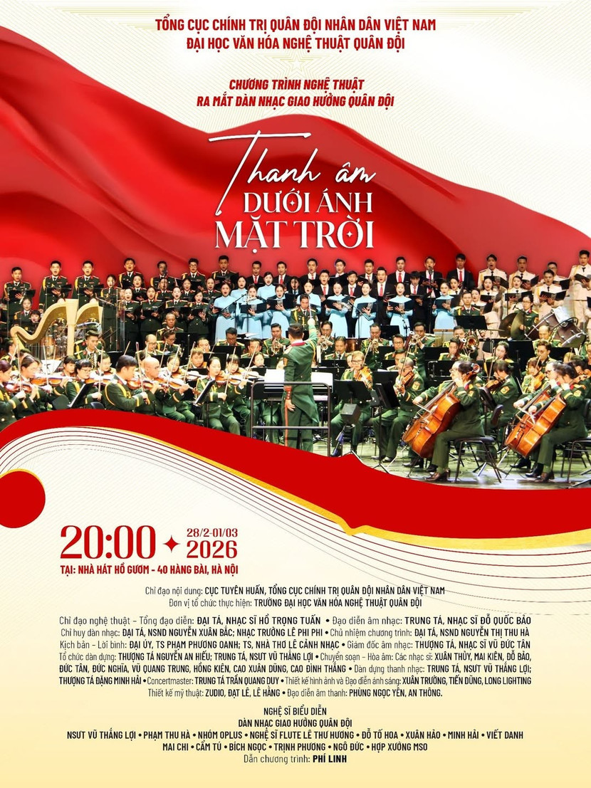 Dàn nhạc Giao hưởng Quân đội chính thức ra mắt với hai đêm diễn 'Thanh âm dưới ánh mặt trời' - Ảnh 1.