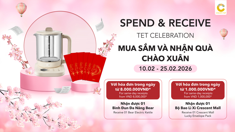 Giới trẻ rủ nhau "lên mây" đón tết tại Crescent Mall với rừng đào và khinh khí cầu mộng mơ - Ảnh 5.
