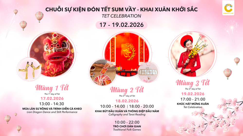 Giới trẻ rủ nhau "lên mây" đón tết tại Crescent Mall với rừng đào và khinh khí cầu mộng mơ - Ảnh 4.