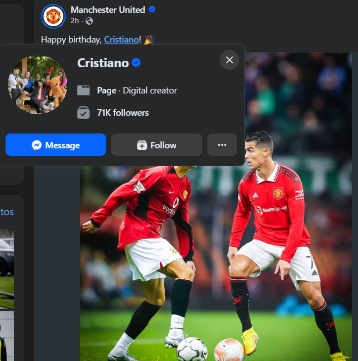 MU gắn nhầm tên Ronaldo khi chúc mừng sinh nhật, fan vào trêu đùa rôm rả - Ảnh 1.