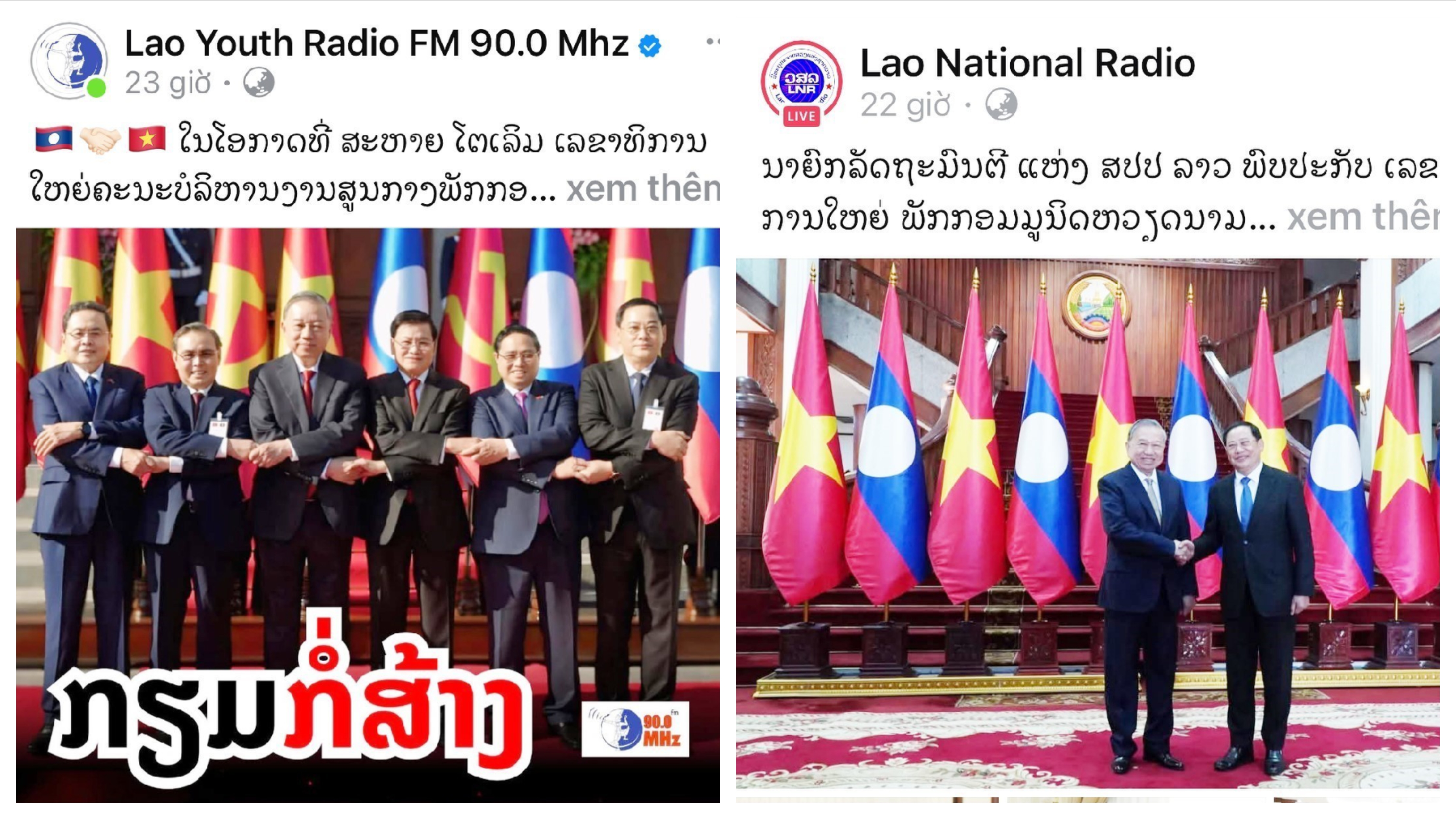 Báo chí Lào nhấn mạnh tầm vóc lịch sử và dấu ấn chuyến thăm của Tổng Bí thư Tô Lâm