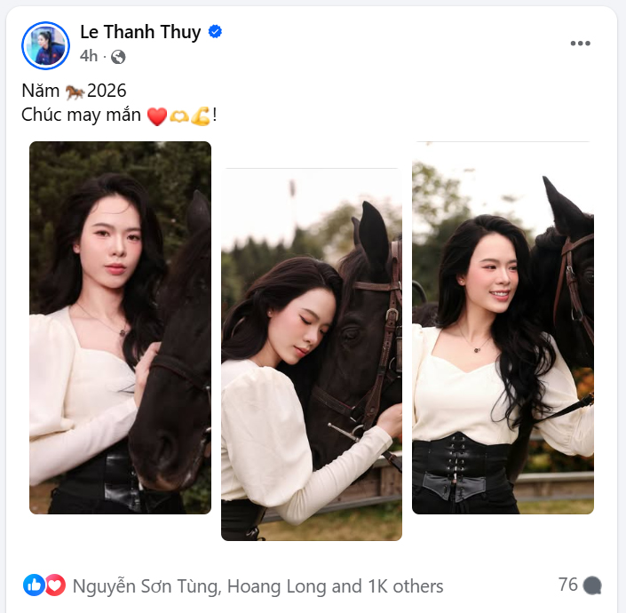 Hoa khôi bóng chuyền Lê Thanh Thúy rạng rỡ với bộ ảnh đặc biệt đón xuân Bính Ngọ - Ảnh 1.