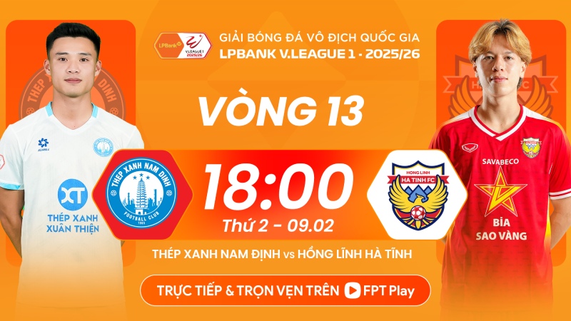 Lịch thi đấu bóng đá hôm nay 8/2: Trực tiếp Nam Định vs Hà Tĩnh - Ảnh 1.