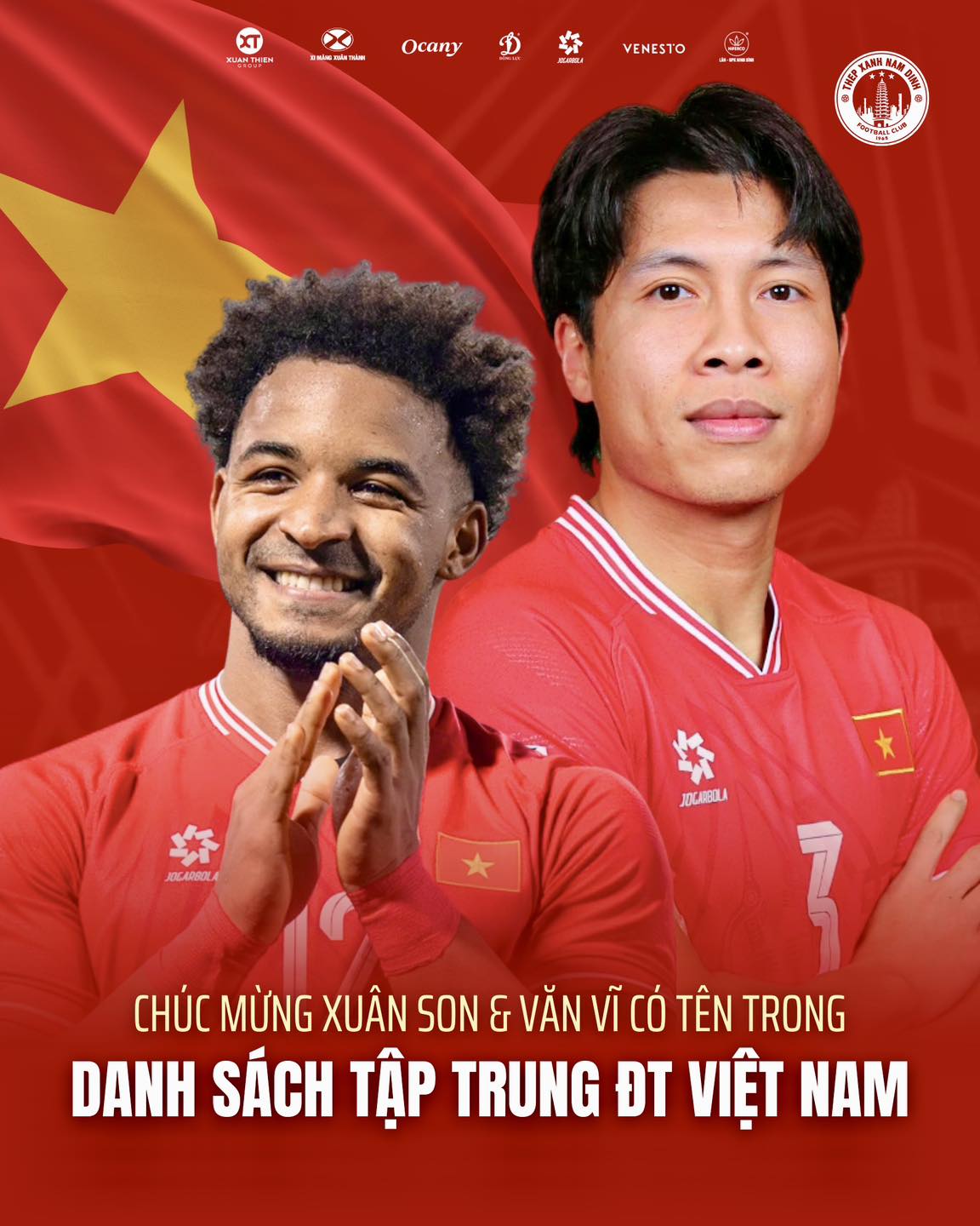 8 cầu thủ CAHN c&oacute; t&ecirc;n, c&ugrave;ng Xu&acirc;n Son v&agrave; Văn Vĩ đấu Malaysia