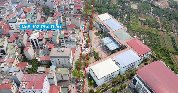 Hà Nội phân luồng giao thông để cải tạo, mở rộng ngõ 193 đường Phú Diễn - Ảnh 1.