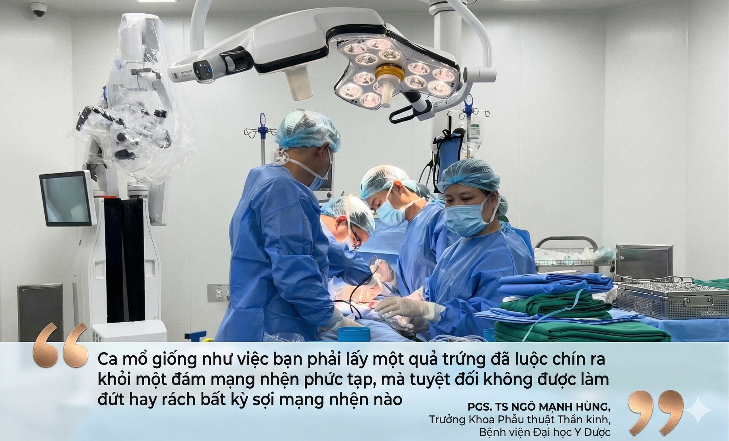 9 giờ cân não “tách trứng khỏi mạng nhện” cứu người phụ nữ trẻ liệt tứ chi - Ảnh 3.