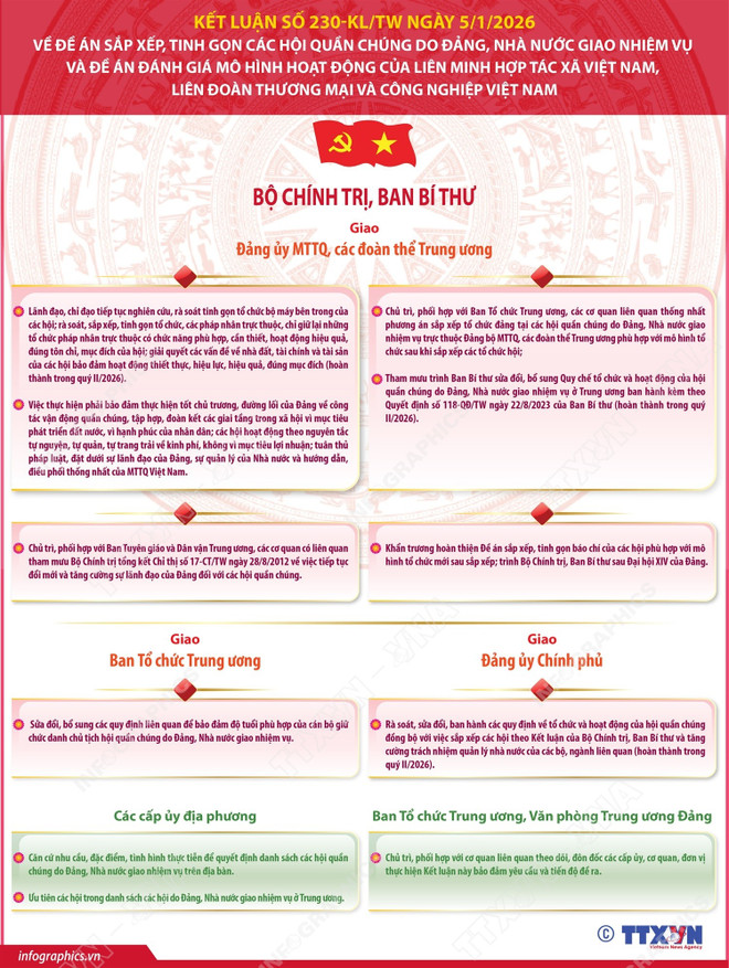 Triển khai Đề án sắp xếp, tinh gọn các hội quần chúng do Đảng, Nhà nước giao nhiệm vụ - Ảnh 2.