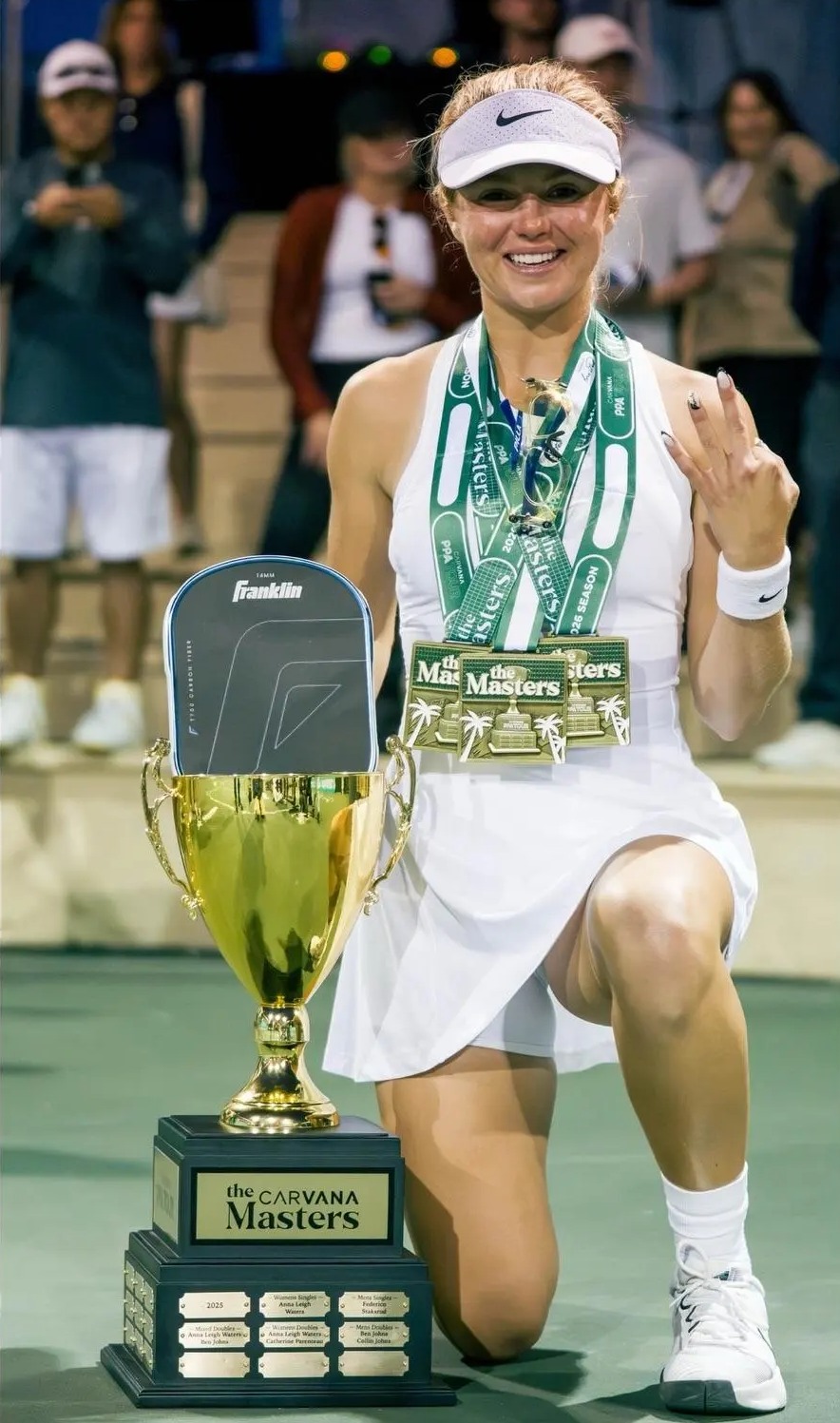 Nữ hoàng pickleball Anna Leigh Waters: 'Thi đấu tại Việt Nam là một trong những điểm nhấn trong sự nghiệp của tôi' - Ảnh 1. Nữ hoàng pickleball Anna Leigh Waters: 'Thi đấu tại Việt Nam là một trong những điểm nhấn trong sự nghiệp của tôi' - Ảnh 1.