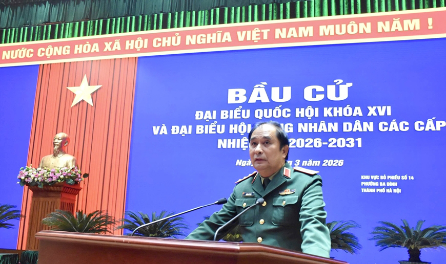 Bầu cử Quốc hội và HĐND: Bộ Tổng Tham mưu tổng duyệt chương trình khai mạc bầu cử - Ảnh 1.