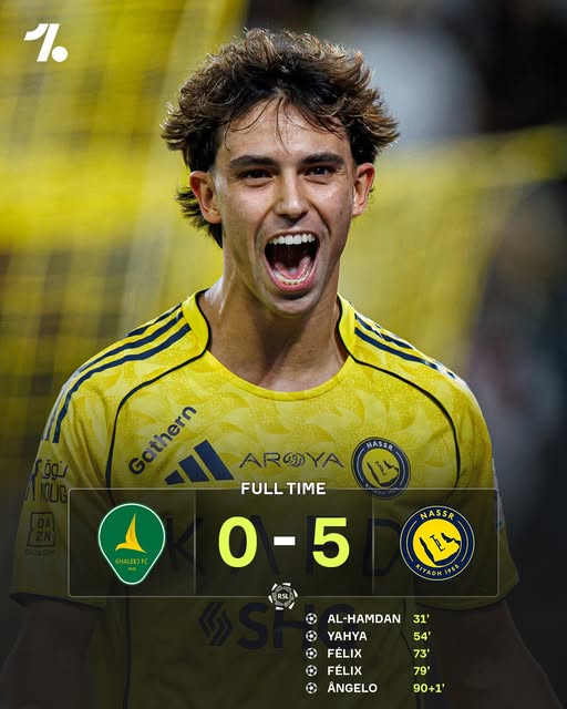 Không Ronaldo đã có Joao Felix, Al Nassr xây chắc ngôi đầu bằng chiến thắng 5 sao - Ảnh 1. Không Ronaldo đã có Joao Felix, Al Nassr xây chắc ngôi đầu bằng chiến thắng 5 sao - Ảnh 1.