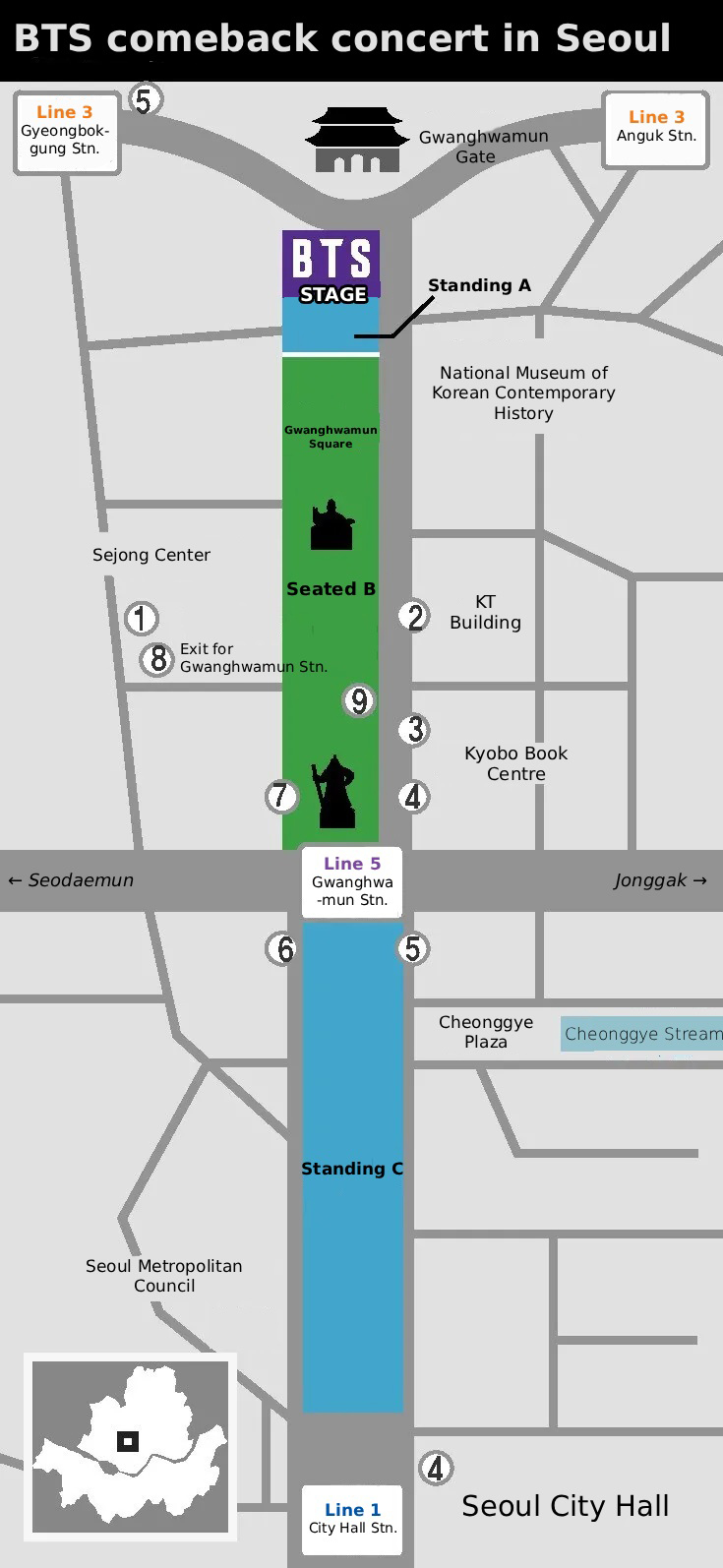 Seoul đang biến thành sân khấu rộng lớn chào đón sự trở lại của BTS - Ảnh 6.