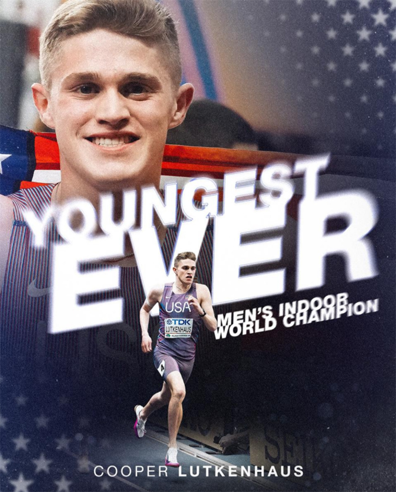 Chân chạy 17 tuổi đi vào lịch sử giải vô địch điền kinh trong nhà thế giới - Ảnh 2.