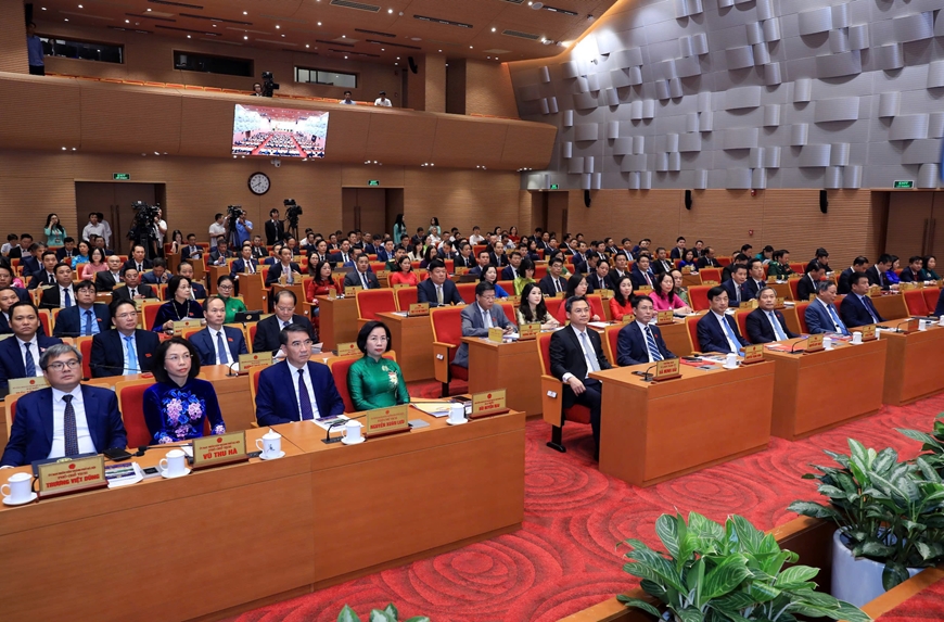 HĐND thành phố Hà Nội khóa XVII khai mạc kỳ họp thứ nhất, quyết định nhiều nội dung quan trọng - Ảnh 1. HĐND thành phố Hà Nội khóa XVII khai mạc kỳ họp thứ nhất, quyết định nhiều nội dung quan trọng - Ảnh 1.