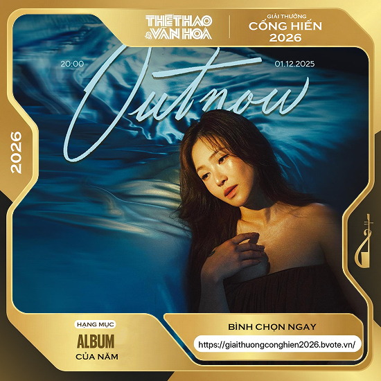 Hương Tràm trở lại: “Phao cứu sinh” và cú bứt phá tại bảng đề cử Cống hiến 2026  - Ảnh 3.