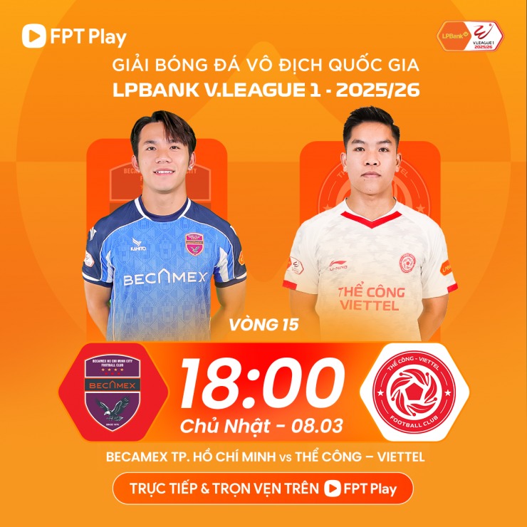 Link xem trực tiếp bóng đá Becamex TP.HCM vs Thể Công Viettel 18h00 hôm nay, V-League vòng 15 - Ảnh 2.