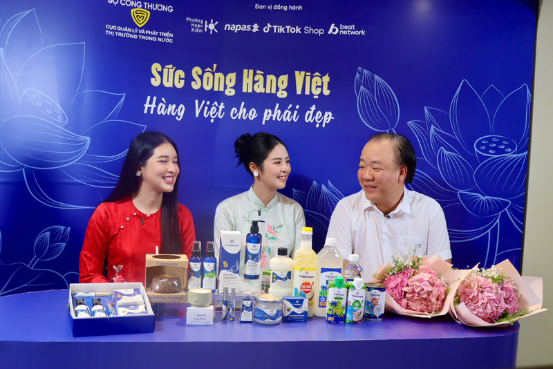 Cục trưởng Trần Hữu Linh, Hoa hậu Ngọc Hân ‘lên sóng’ Sức sống hàng Việt - Ảnh 1.