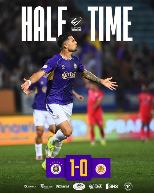 Hoàng Hên lập cú đúp, Hà Nội FC đánh bại CAHN trong trận derby thủ đô ở V-League - Ảnh 1. Hoàng Hên lập cú đúp, Hà Nội FC đánh bại CAHN trong trận derby thủ đô ở V-League - Ảnh 1.