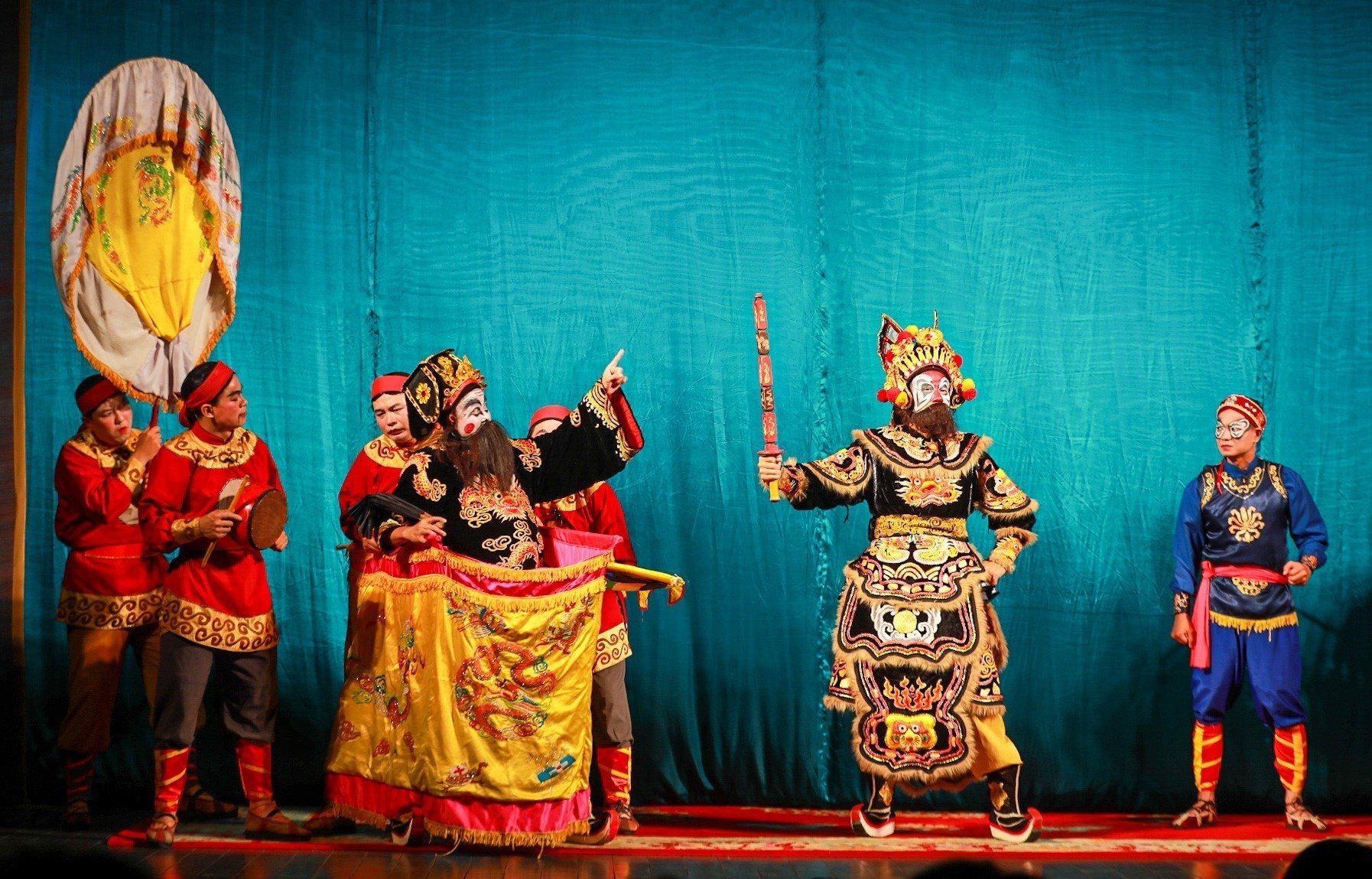 Công diễn vở tuồng “Nữ tướng Đào Tam Xuân” - Ảnh 5.