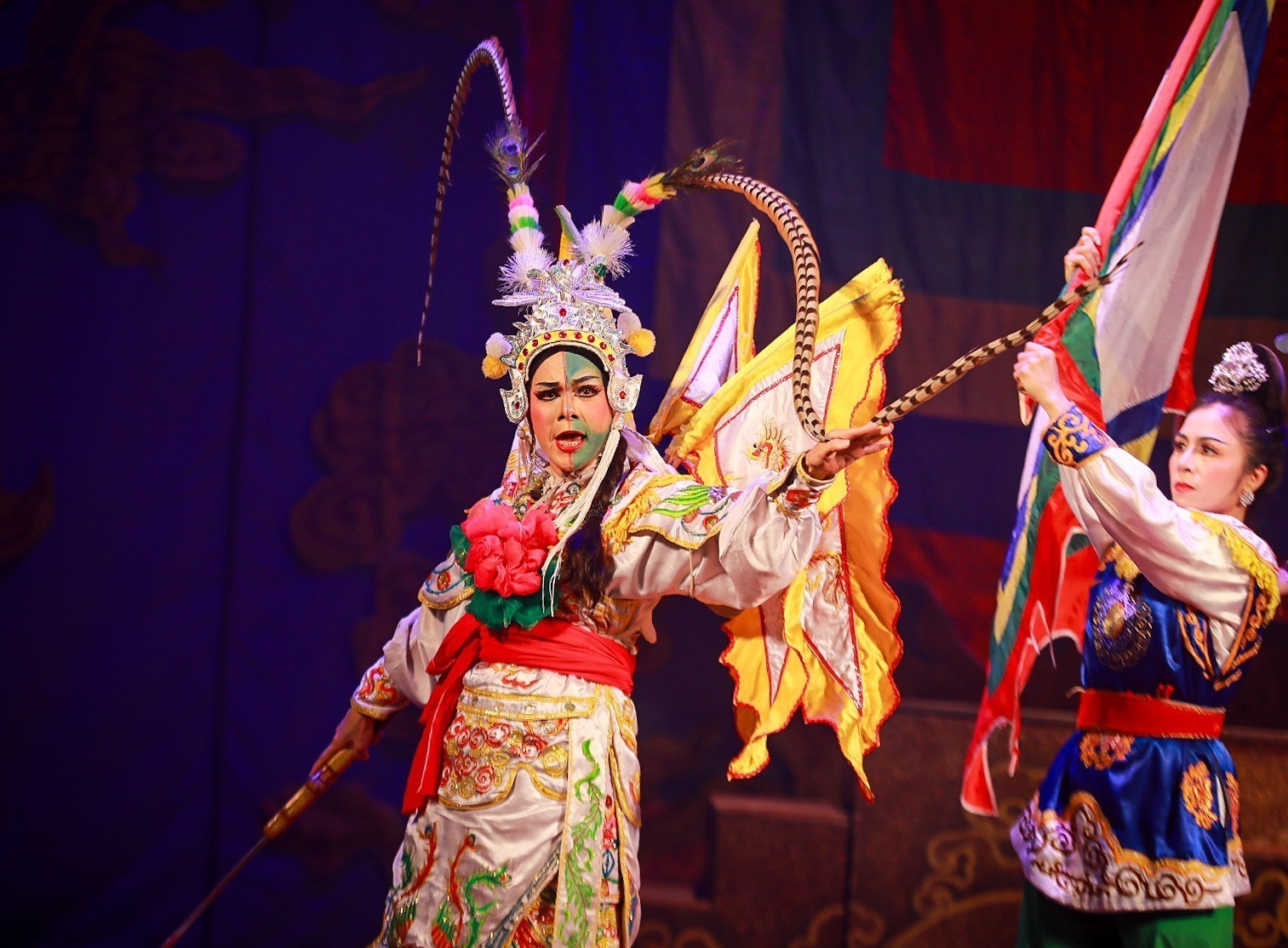 Công diễn vở tuồng “Nữ tướng Đào Tam Xuân” - Ảnh 7.