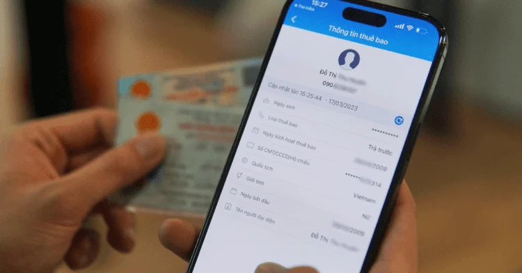  Hướng dẫn xác thực thông tin thuê bao di động từ 15/4 - Ảnh 1.