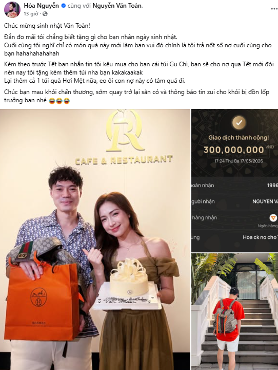 Đại sứ giải Cống hiến Hòa Minzy 'troll' Văn Toàn cực lầy ngày sinh nhật - Ảnh 1.