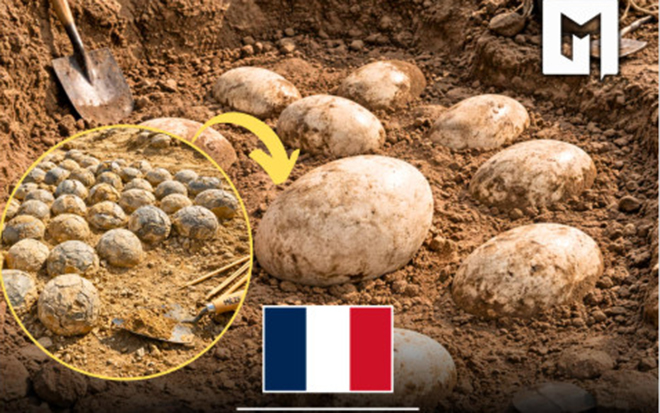 Pháp phát hiện ổ trứng khủng long hóa thạch quy mô lớn - Ảnh 1.