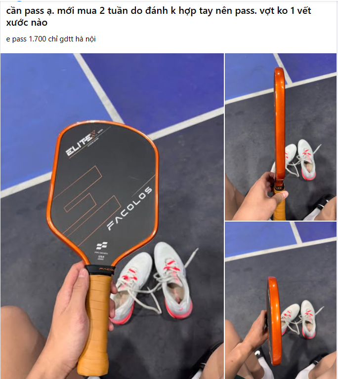 Người chơi ồ ạt thanh lý vợt pickleball - Ảnh 2.