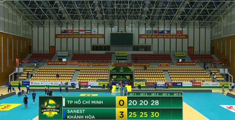 Sanest Khánh Hòa đã có màn trình diễn đầy thuyết phục khi đánh bại TP.HCM với tỷ số 3-0 (25-20, 25-20, 30-28) trong trận đấu thuộc giải bóng chuyền VĐQG 2026.