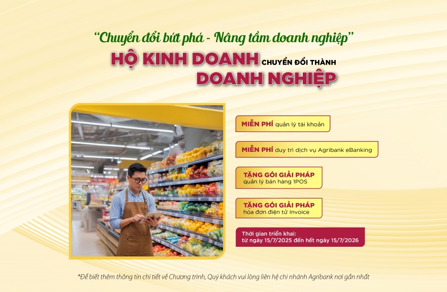 Agribank đồng hành cùng hộ kinh doanh: Kê khai thuế dễ dàng – Chuyển đổi doanh nghiệp vững vàng - Ảnh 2.
