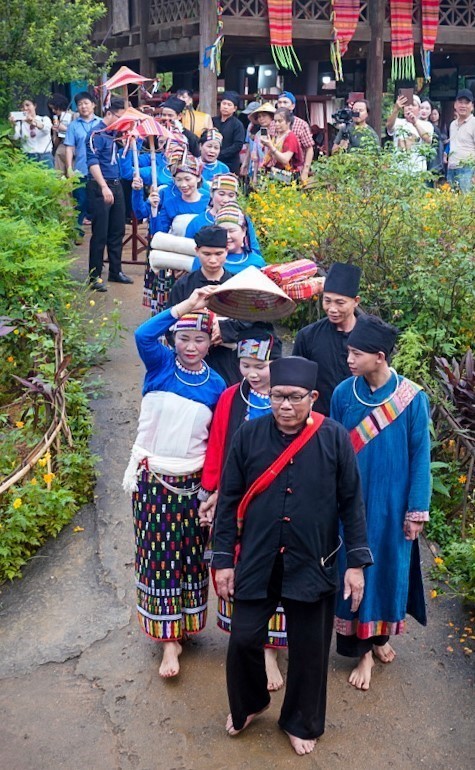 Tái hiện Lễ cưới hai lần của dân tộc Thái, tỉnh Thanh Hoá - Ảnh 15.