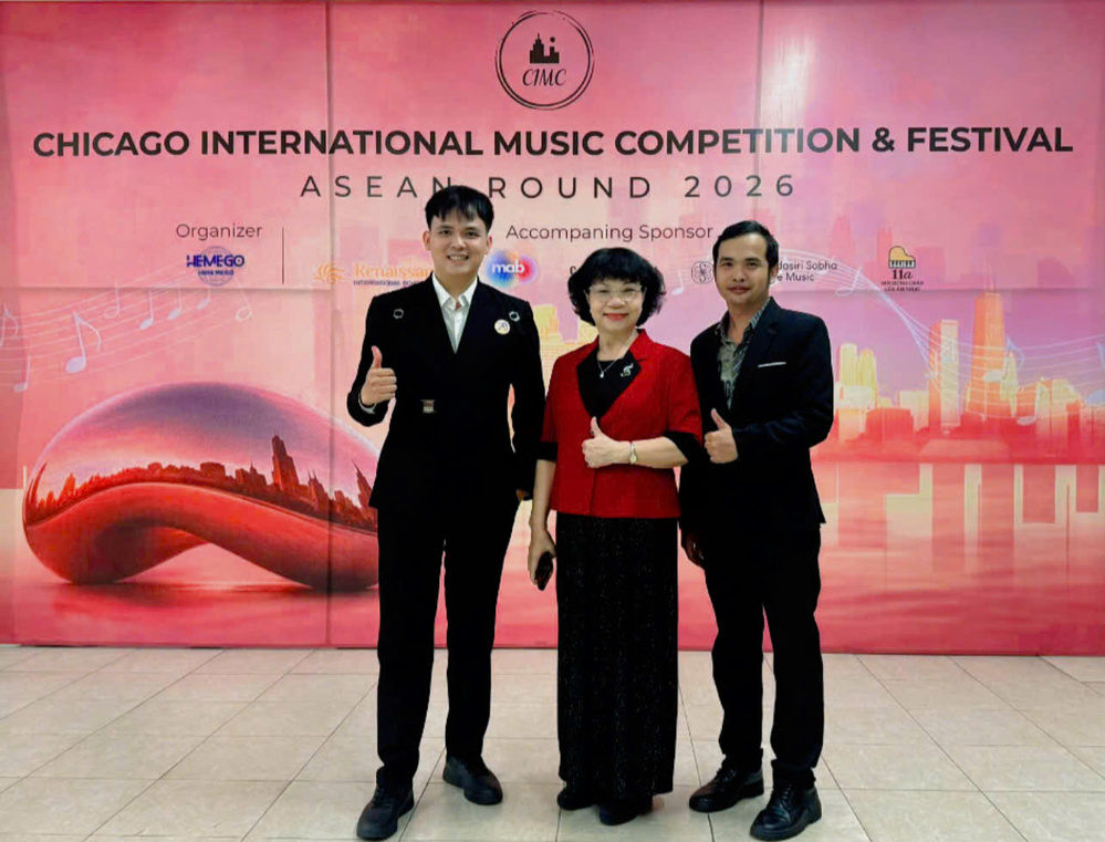 Chí Nhân đạt huy chương Bạc Cuộc thi Âm nhạc quốc tế Chicago khu vực ASEAN 2026 - Ảnh 3. Chí Nhân đạt huy chương Bạc Cuộc thi Âm nhạc quốc tế Chicago khu vực ASEAN 2026 - Ảnh 3.