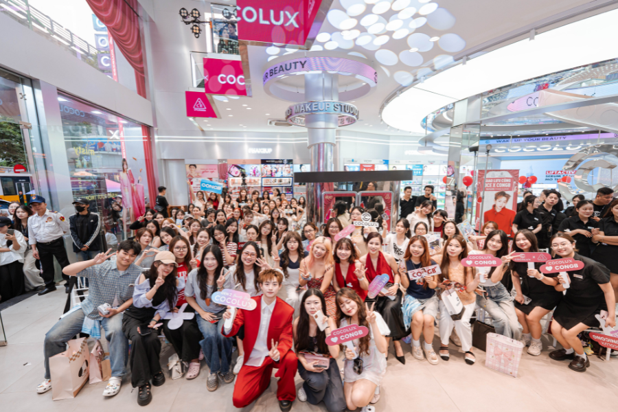 Anh trai CongB “đốt cháy” sự kiện COCOLUX x 3CE, hàng trăm gen z tham gia trải nghiệm - Ảnh 3.