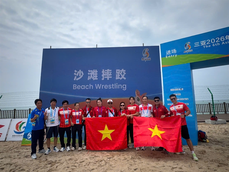 Vật Việt Nam giành 3 huy chương ở Đại hội thể thao bãi biển châu Á 2026 - Ảnh 2.