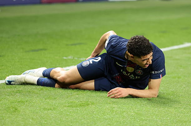 PSG mất Hakimi ở bán kết lượt về Champions League