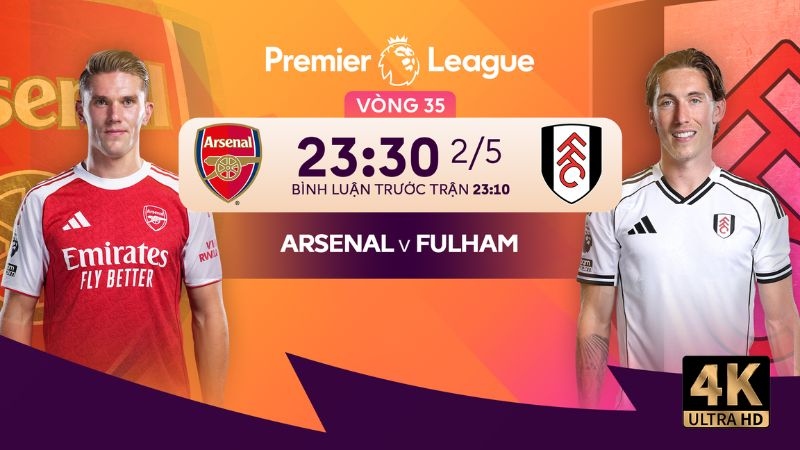 Link xem trực tiếp bóng đá Arsenal vs Fulham 23h30 hôm nay, Ngoại hạng Anh vòng 35 - Ảnh 2.