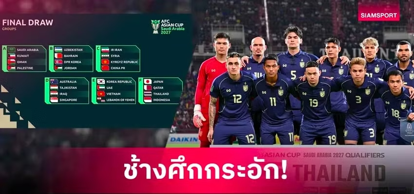 Truyền thông Thái Lan và Indonesia phản ứng thế nào sau khi đội nhà rơi vào bảng đấu khó ở Asian Cup 2027? - Ảnh 2.