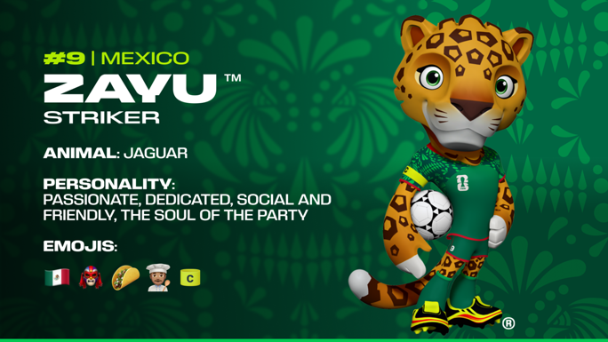 Đại bàng Mỹ, nai Canada và báo đốm Mexico: Bộ ba linh vật khuấy động World Cup 2026 - Ảnh 3. Đại bàng Mỹ, nai Canada và báo đốm Mexico: Bộ ba linh vật khuấy động World Cup 2026 - Ảnh 3.