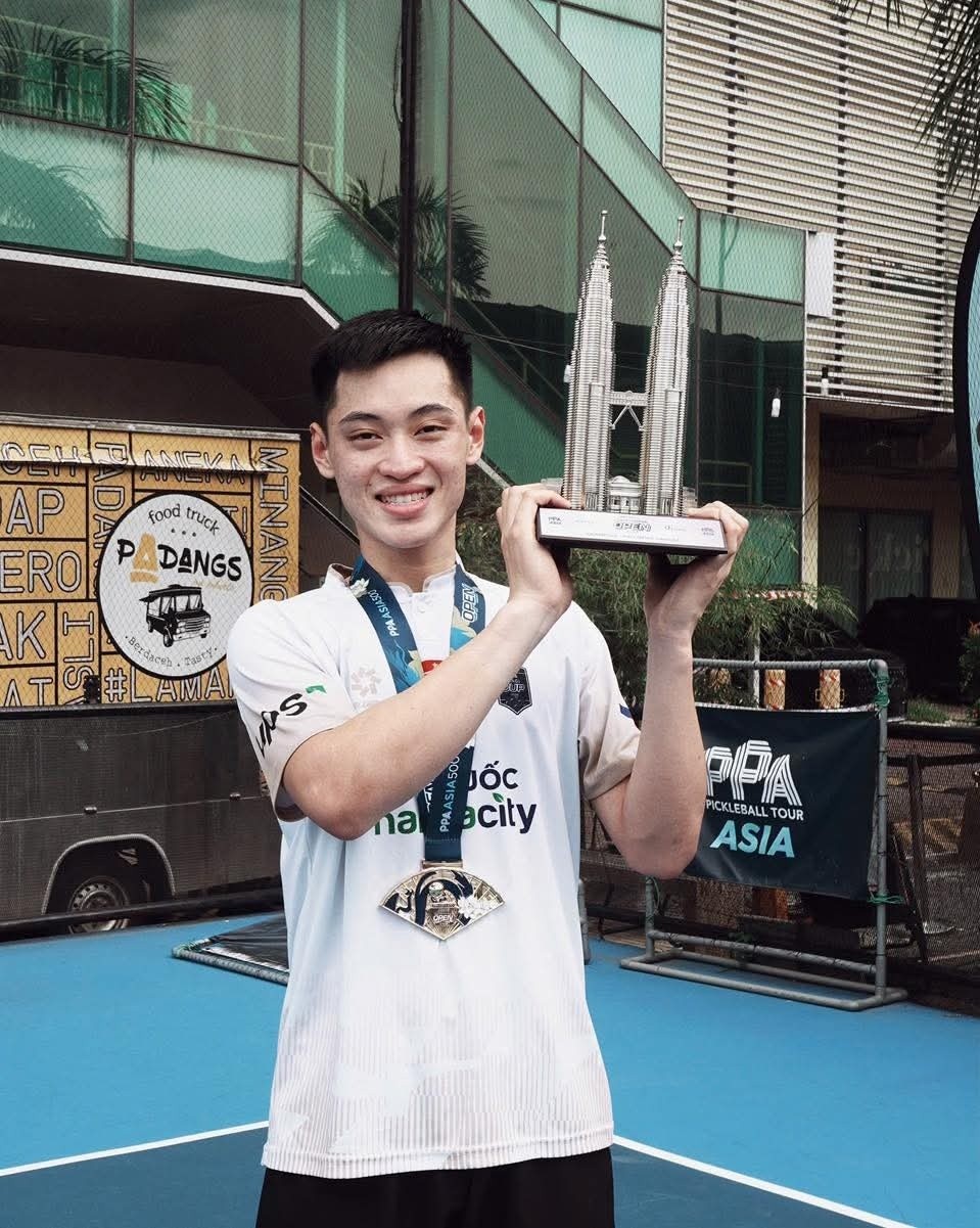 Trương Vinh Hiển đăng quang thuyết phục giải pickleball PPA Asia Kuala Lumpur Open 2026 - Ảnh 1.