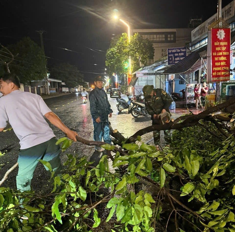 Mưa lớn kèm dông lốc, sét gây nhiều thiệt hại tại các địa phương - Ảnh 1.