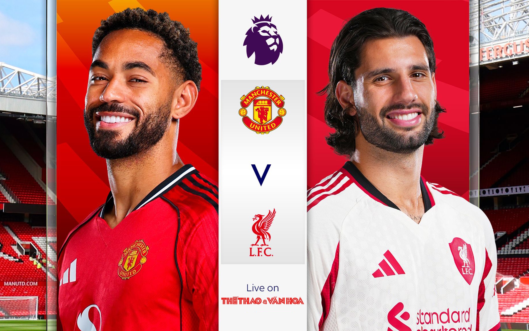 TRỰC TIẾP bóng đá MU vs Liverpool 21h30 hôm nay: Bruno Fernandes đối đầu Szoboszlai