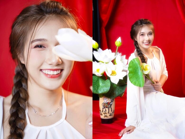 Nhan sắc chủ công 20 tuổi giành danh hiệu 'Miss Áo bà ba' tại Cúp VTV9 - Bình Điền 2026 - Ảnh 6. Nhan sắc chủ công 20 tuổi giành danh hiệu 'Miss Áo bà ba' tại Cúp VTV9 - Bình Điền 2026 - Ảnh 6.